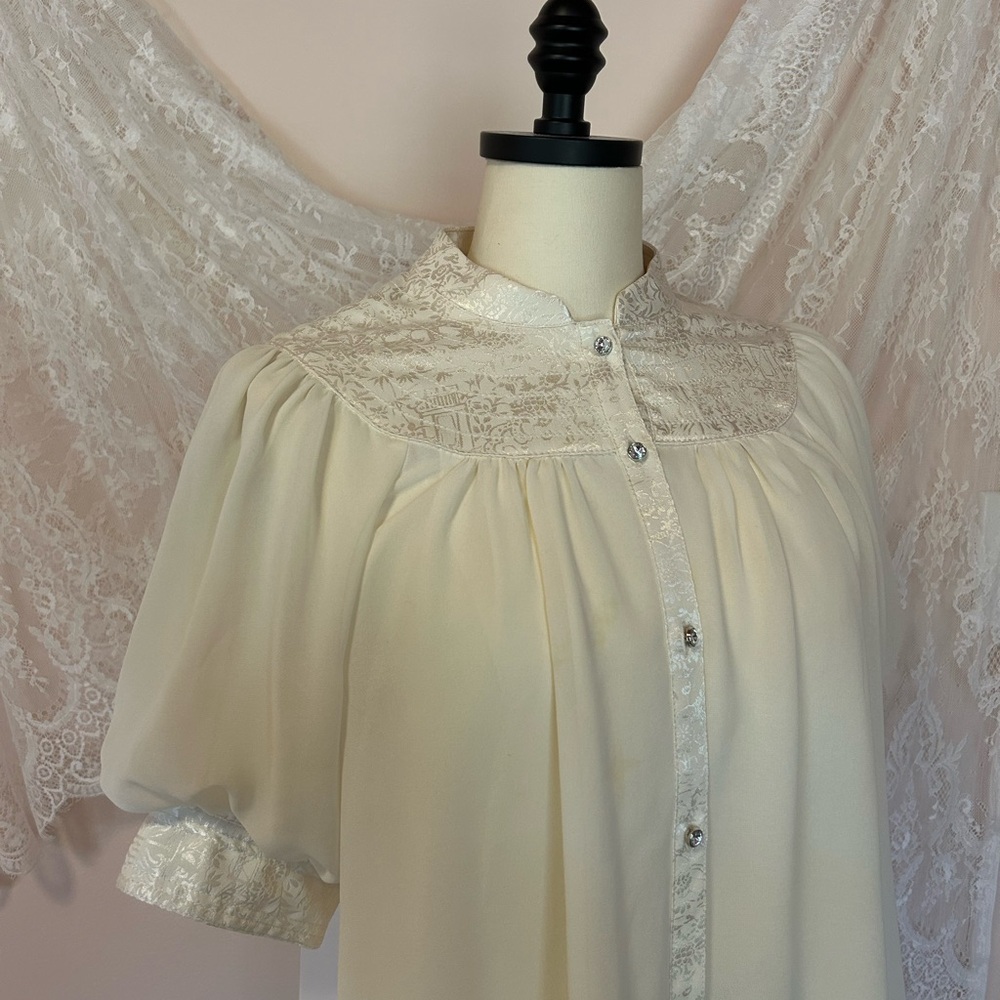 Moulinette Soeurs Cream chiffon blouse